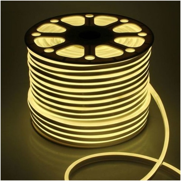 Гибкий неон теплый белый