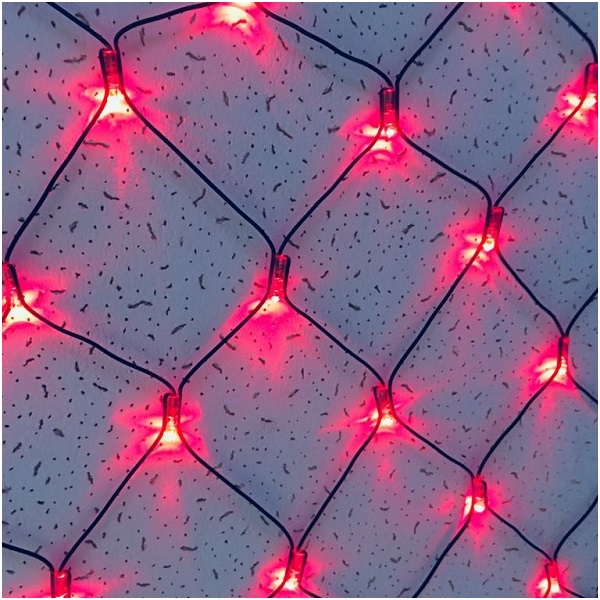 Гирлянда Сетка красная