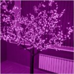 Светодиодное дерево Сакура 2,4 метра розовое
