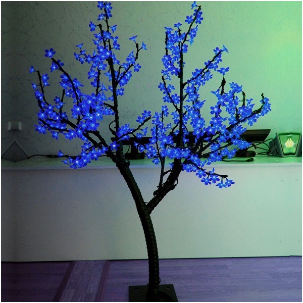 Светодиодное дерево Сакура 1,5 метра синее