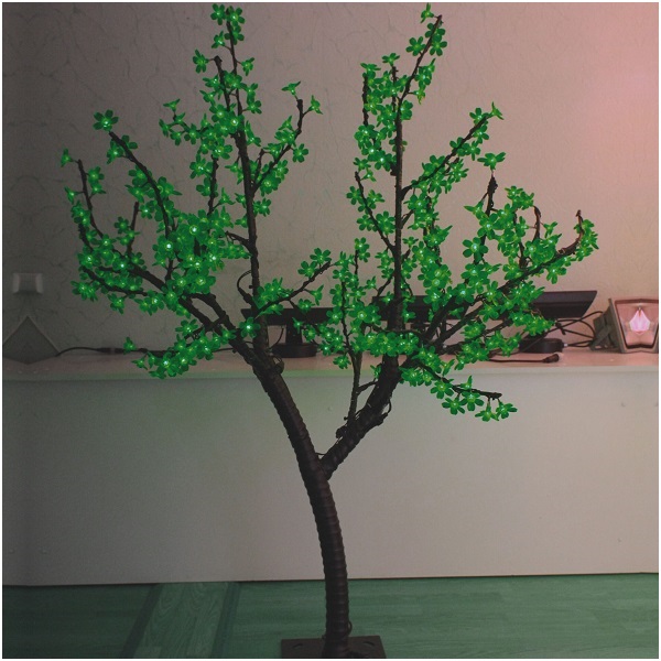 Светодиодное дерево Сакура 1,5 метра зеленое