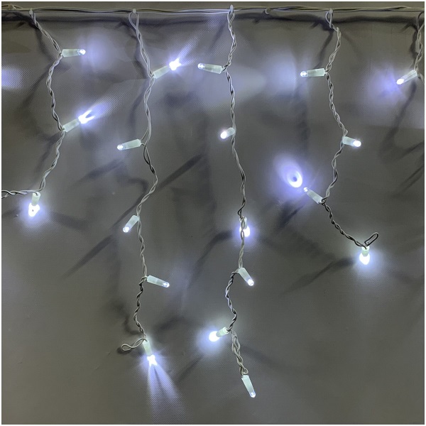 Гирлянда Бахрома белая 3 метра