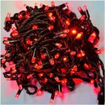 Светодиодная флеш гирлянда Нить LED-PL-BR-100-240V-R/BL-F