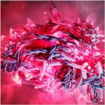 Гирлянда Нить красная