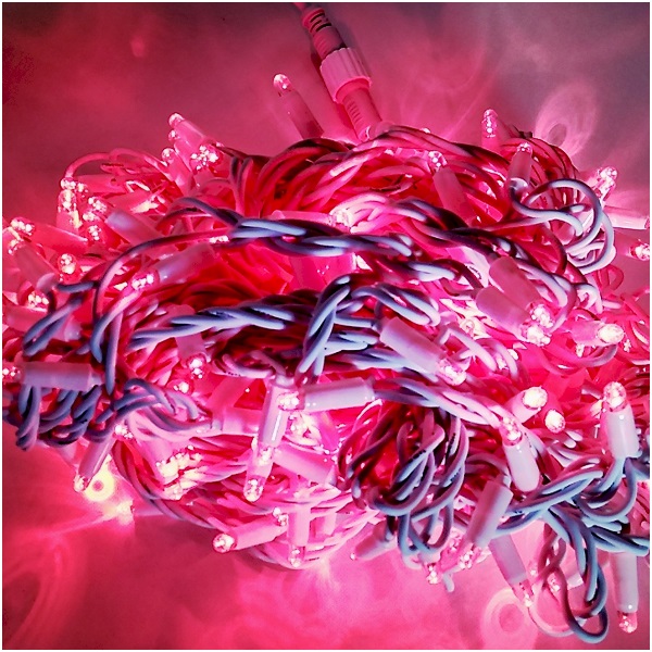 Гирлянда Нить красная