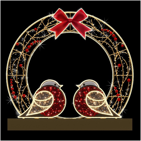 Светодиодная конструкция Арка Снегири