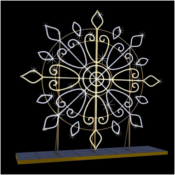 Светодиодная конструкция Снежинка