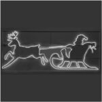 Мотив из мини-неона Олень и Дед-Мороз