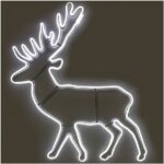Мотив из мини-неона Олень белый