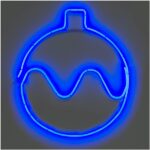 Мотив из мини-неона Шар синий