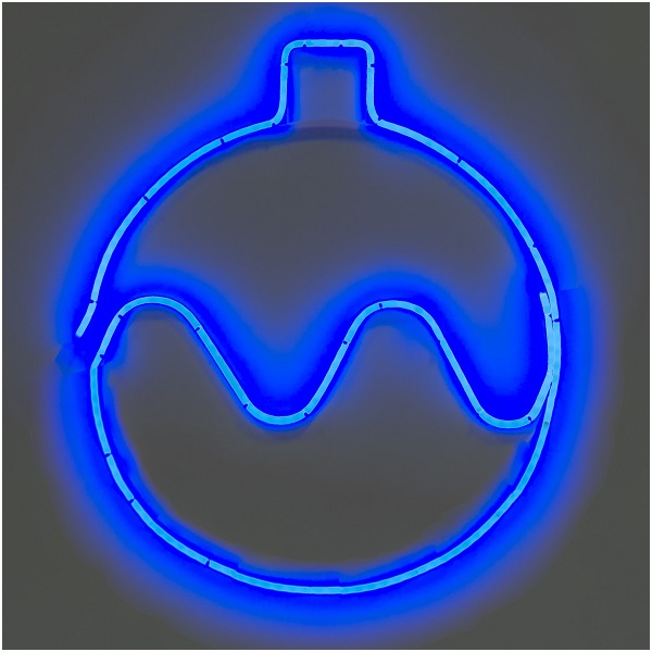 Мотив из мини-неона Шар синий