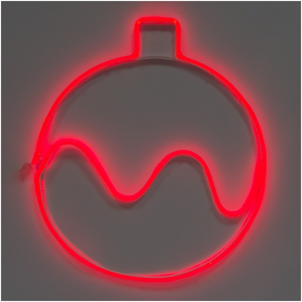 Мотив из мини-неона Шар красный