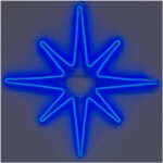 Мотив из мини-неона Звезда синий