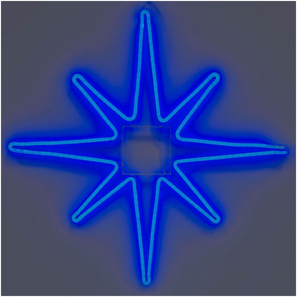 Мотив из мини-неона Звезда синий