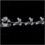 Светодиодное панно ДедМороз на сноуборде