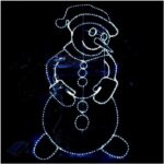 Светодиодное панно Снеговик