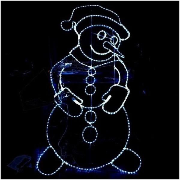 Светодиодное панно Снеговик