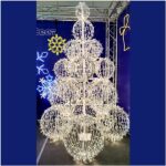 Светодиодный мотив Дерево из шаров