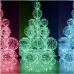 Светодиодный мотив Дерево из шаров