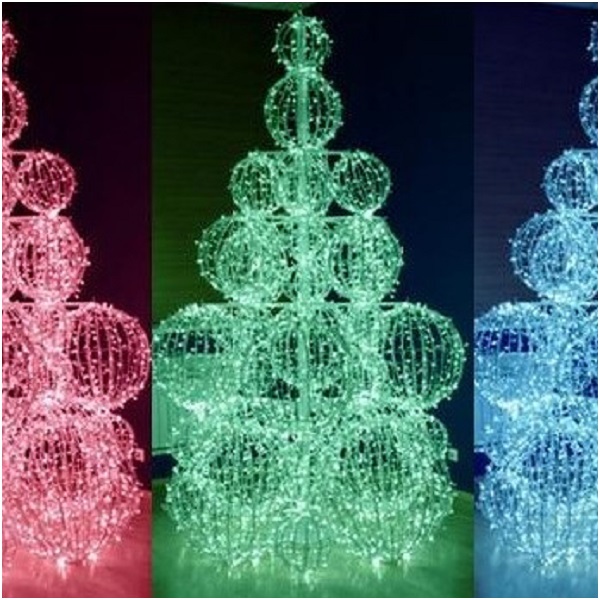 Светодиодный мотив Дерево из шаров