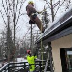 Монтаж заказчику гирлянды Бахрома