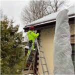 Монтаж заказчику гирлянды Бахрома