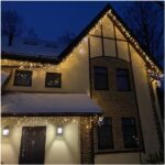 Монтаж заказчику гирлянды Бахрома