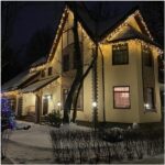 Монтаж заказчику гирлянды Бахрома