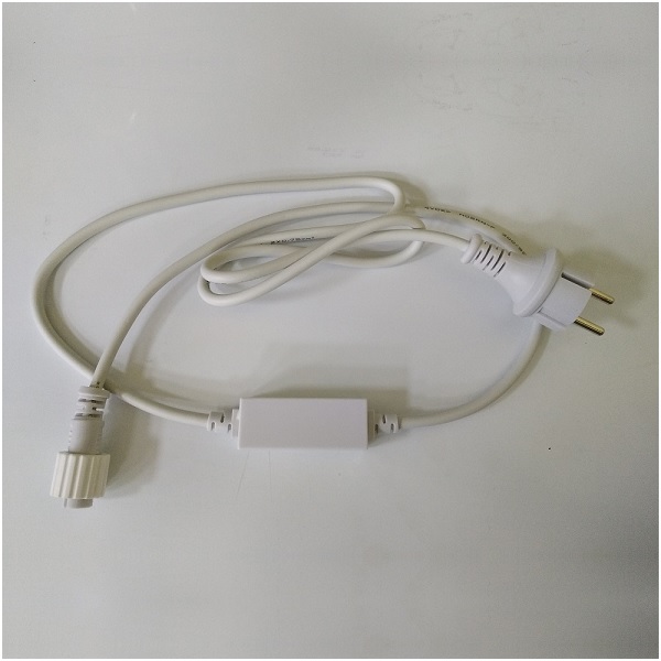 СЕТЕВОЙ ШНУР К ГИРЛЯНДАМ НИТЬ 220V (БЕЛЫЙ)