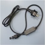 Сетевой шнур LED-2W-PC-1 для гирлянд НИТЬ 220V (черный)
