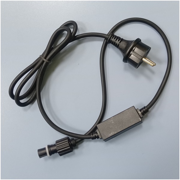 СЕТЕВОЙ ШНУР К ГИРЛЯНДАМ НИТЬ 220V (ЧЕРНЫЙ)